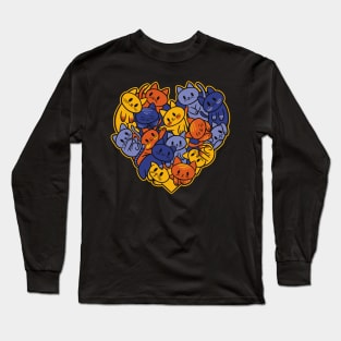 Kitten Heart Cluster Long Sleeve T-Shirt